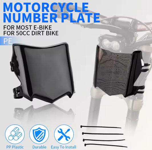 GLOSSY MOTOCUTZ PLATE (WITH A DECAL) CUSTOMIZABLE DECAL