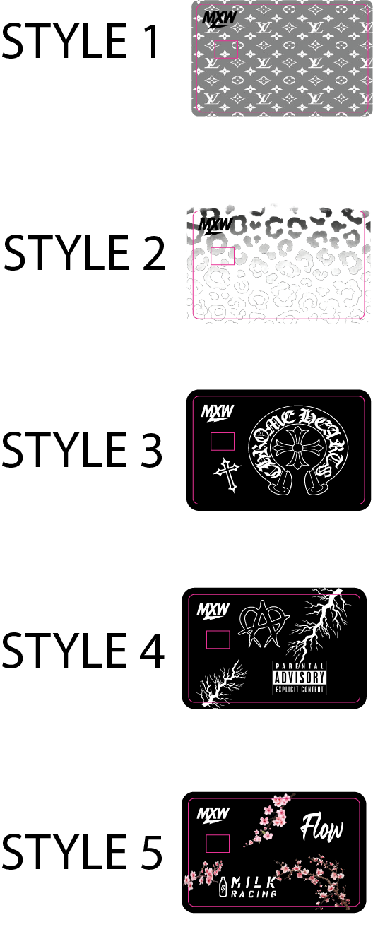 Credit/Debit Card Decals