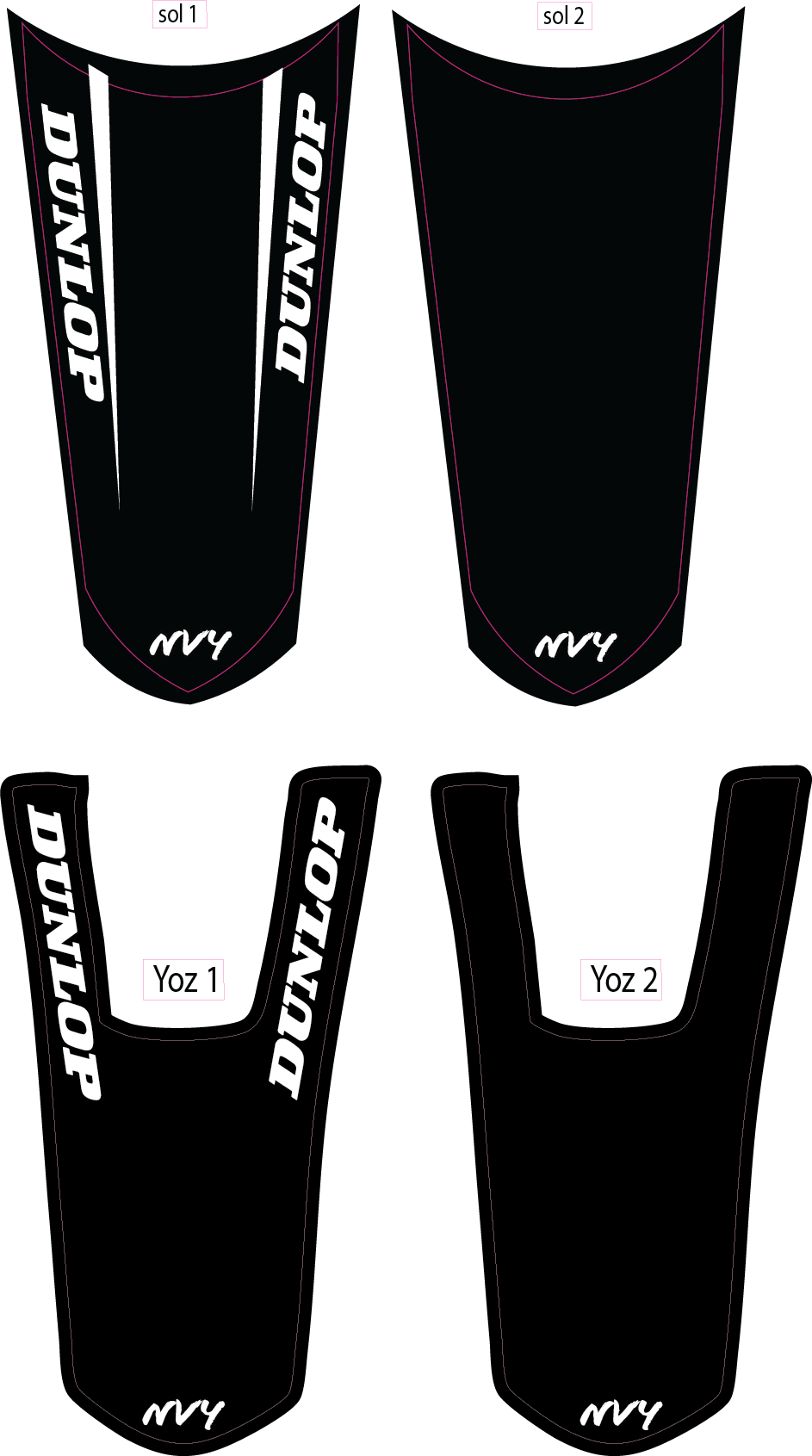 Yozma Rear Fender and Soleil Supplies Rear Fender Decal