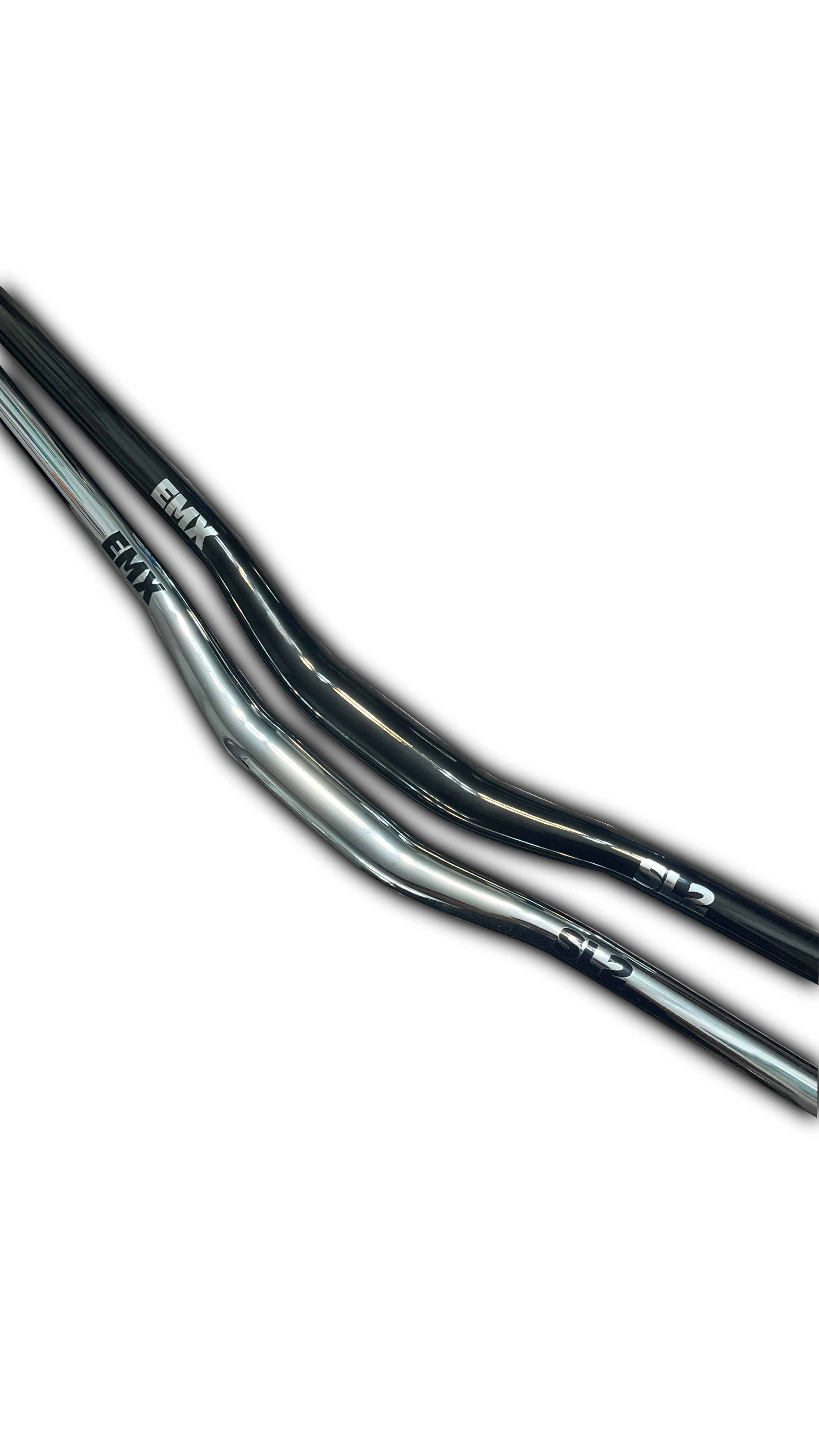 EMX Supply Chrome / GLOSSY BLACK  SL2  emoto Handlebars ( 31.8mm)