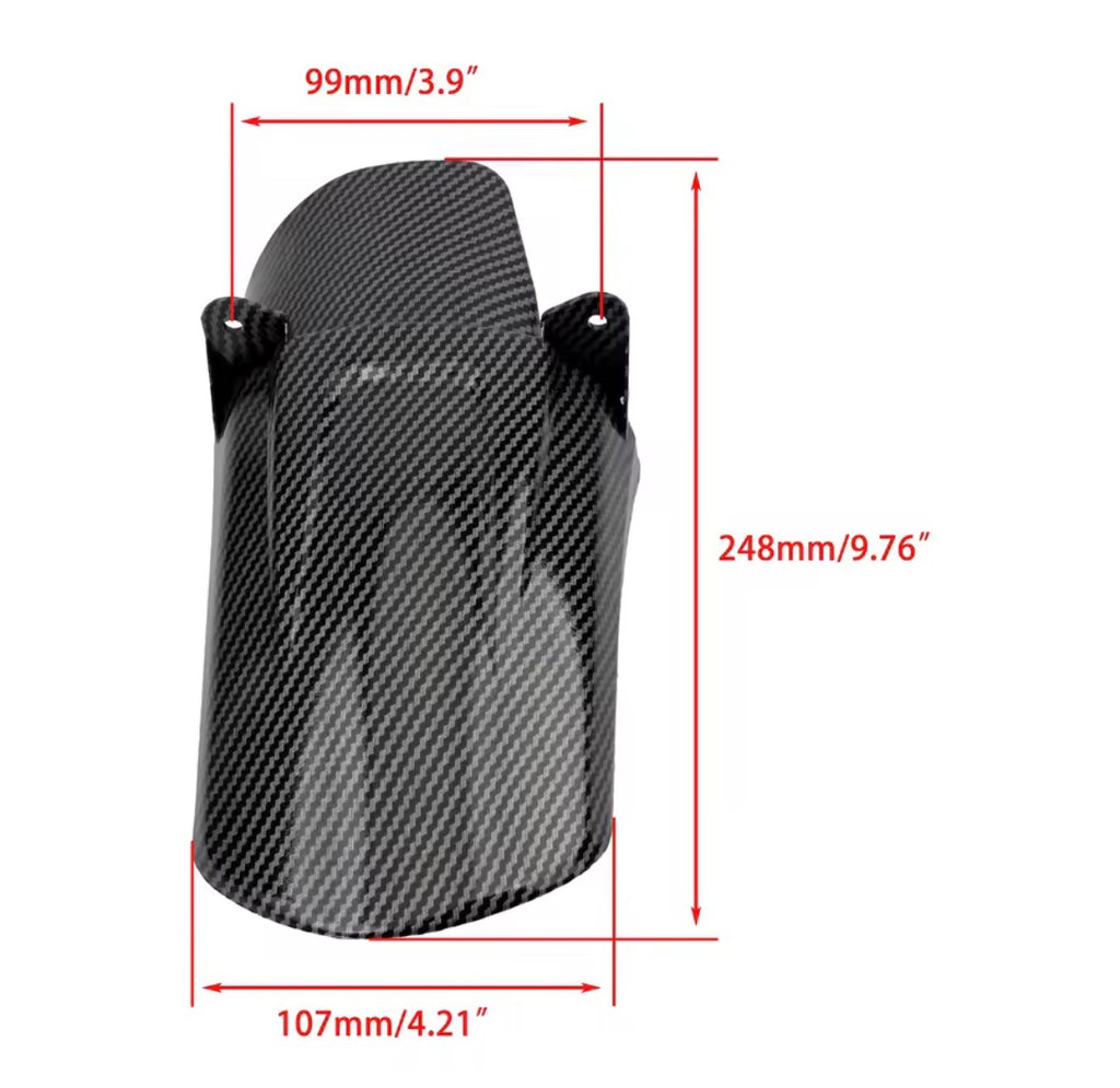 CARBON FIBER BATTERY, SHOCK, MUD GUARD COVER (FITS ALL BIKE) COMES WITH EVERYTHING TO INSTALL IT