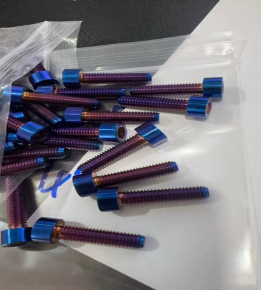 TITANIUM, TUTTIO/EBOX/MOTOTEC/YOZMA DIRECT MOUNT BOLTS (GR5 TITANIUM)