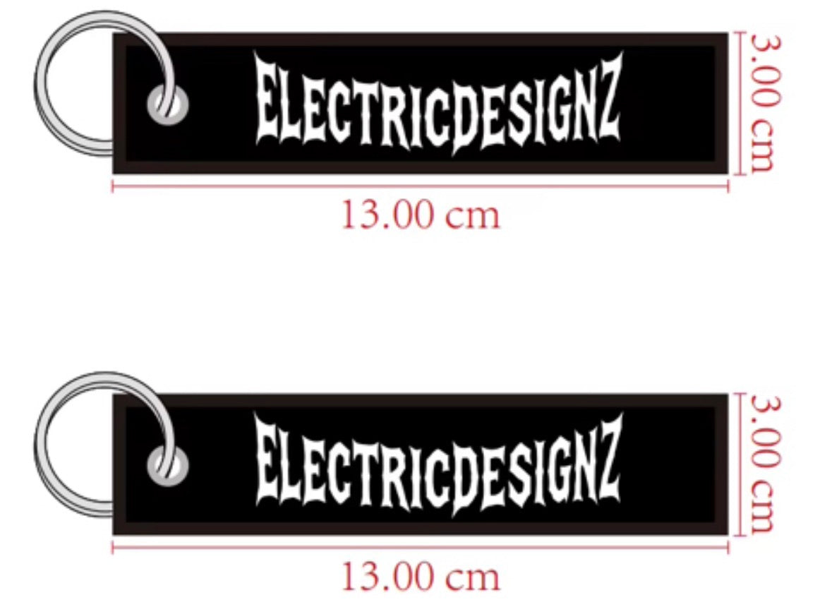 ELECTRICDESIGNZ keychain black (comes in 1 pack)