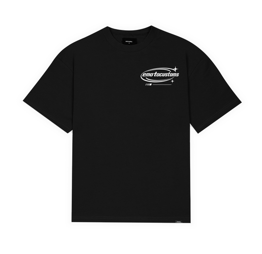 Black "EMOTOCUSTOMS" Tee Shirt