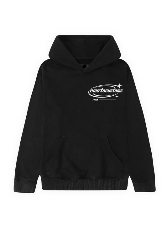 Black "EMOTO CUSTOMS" Hoodie