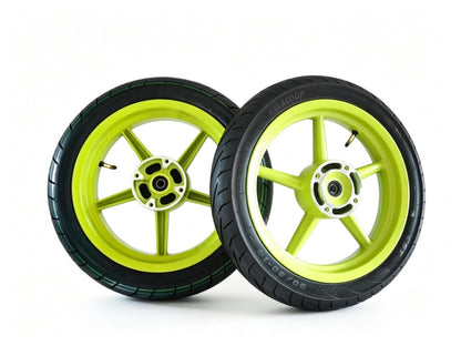 14 INCH SUPER MOTOS, CHOOSE BETWEEN 6 DIFFERENT RIM COLOR WAYS!! SUPER MOTOS FIT TUTTIO, RAZOR, YOZMA, X1, HEYBIKE AND MORE MINI EMOTOS