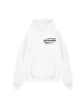 White "EMOTOCUSTOMS" Hoodie